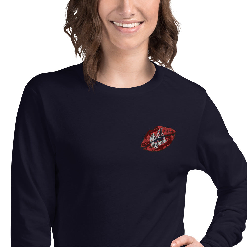 In A Word (Embroidered Logo) Unisex Long Sleeve Tee