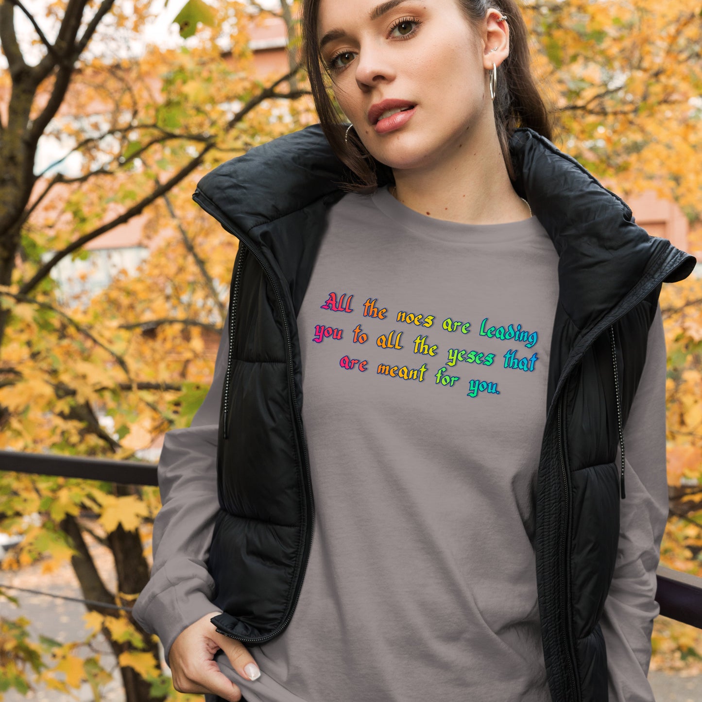 All The Noes Unisex Long Sleeve Tee