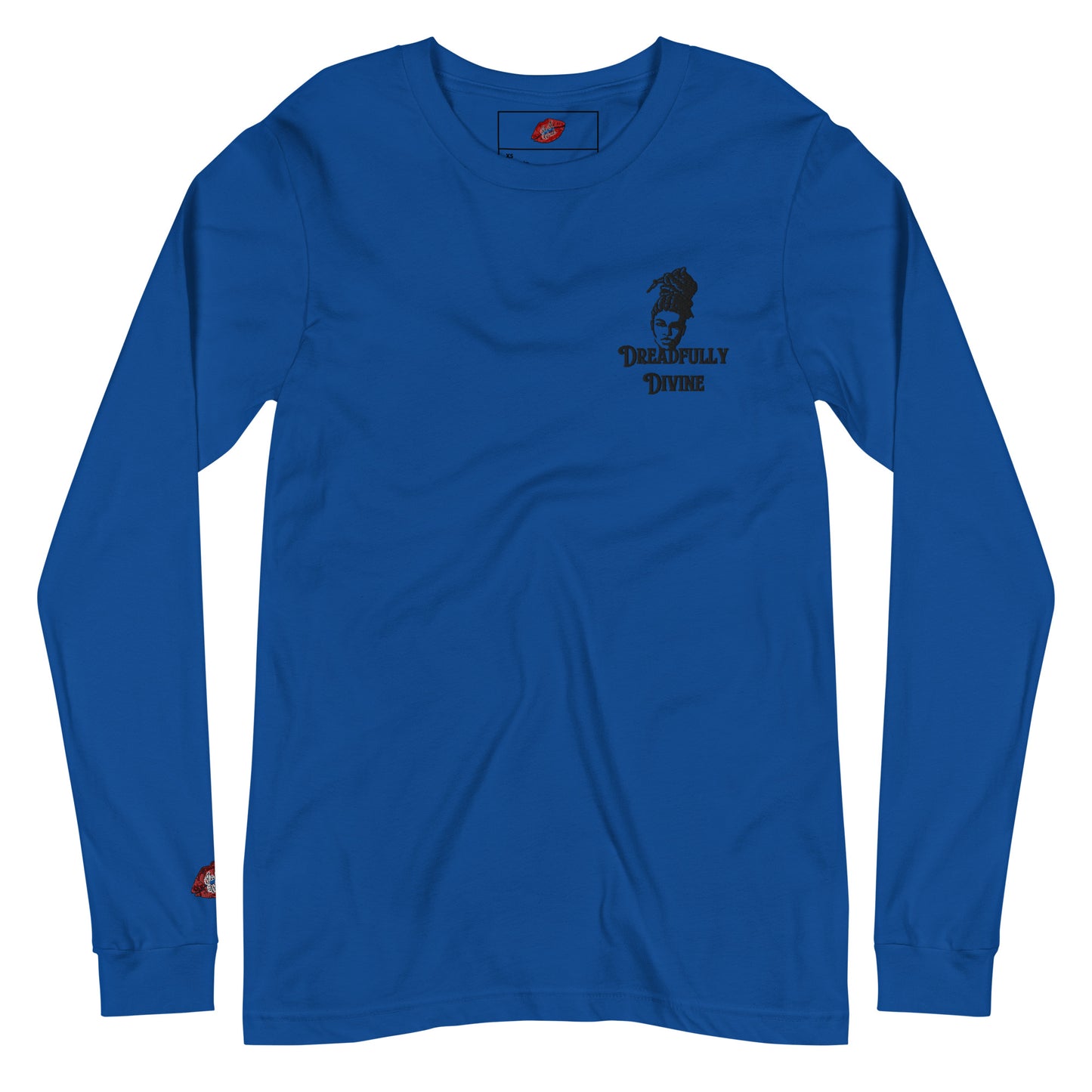 DD Woman #2 (Black) Embroidered Unisex Long Sleeve Tee