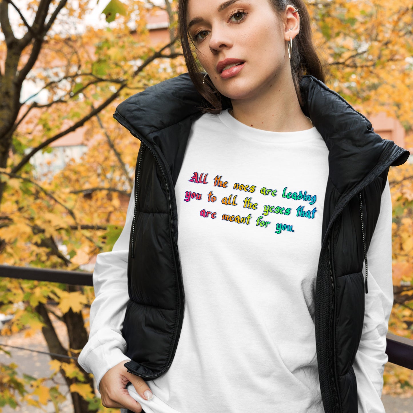 All The Noes Unisex Long Sleeve Tee