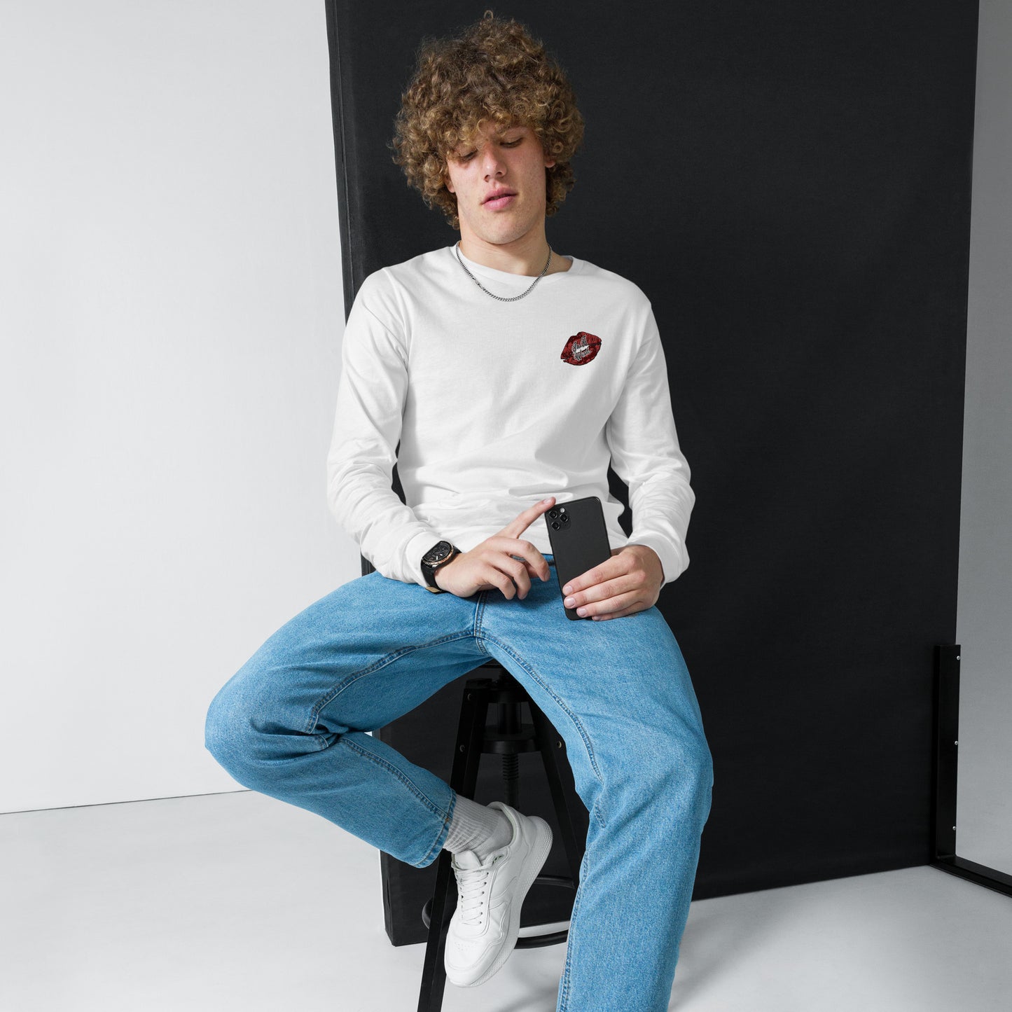 In A Word (Embroidered Logo) Unisex Long Sleeve Tee