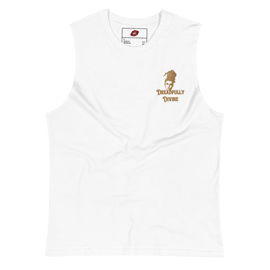 DD Woman #2 (Gold) Unisex Muscle Shirt