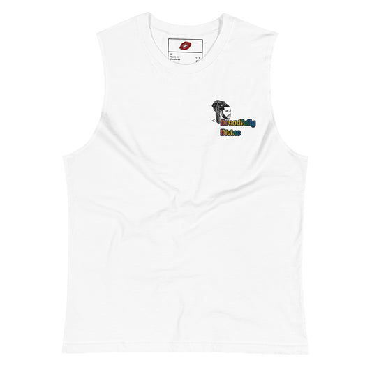 DD Man (Multi-Color) Embroidered Unisex Muscle Shirt