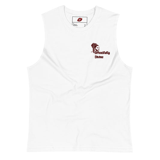 DD Man (Maroon) Unisex Muscle Shirt