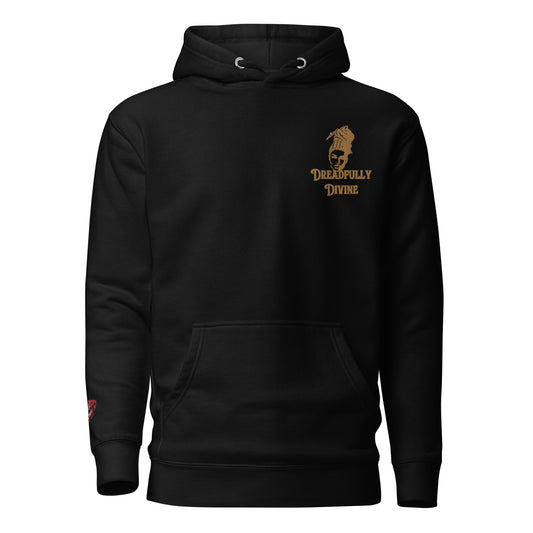 DD Woman #2 (Gold) Embroidered Unisex Premium Hoodie