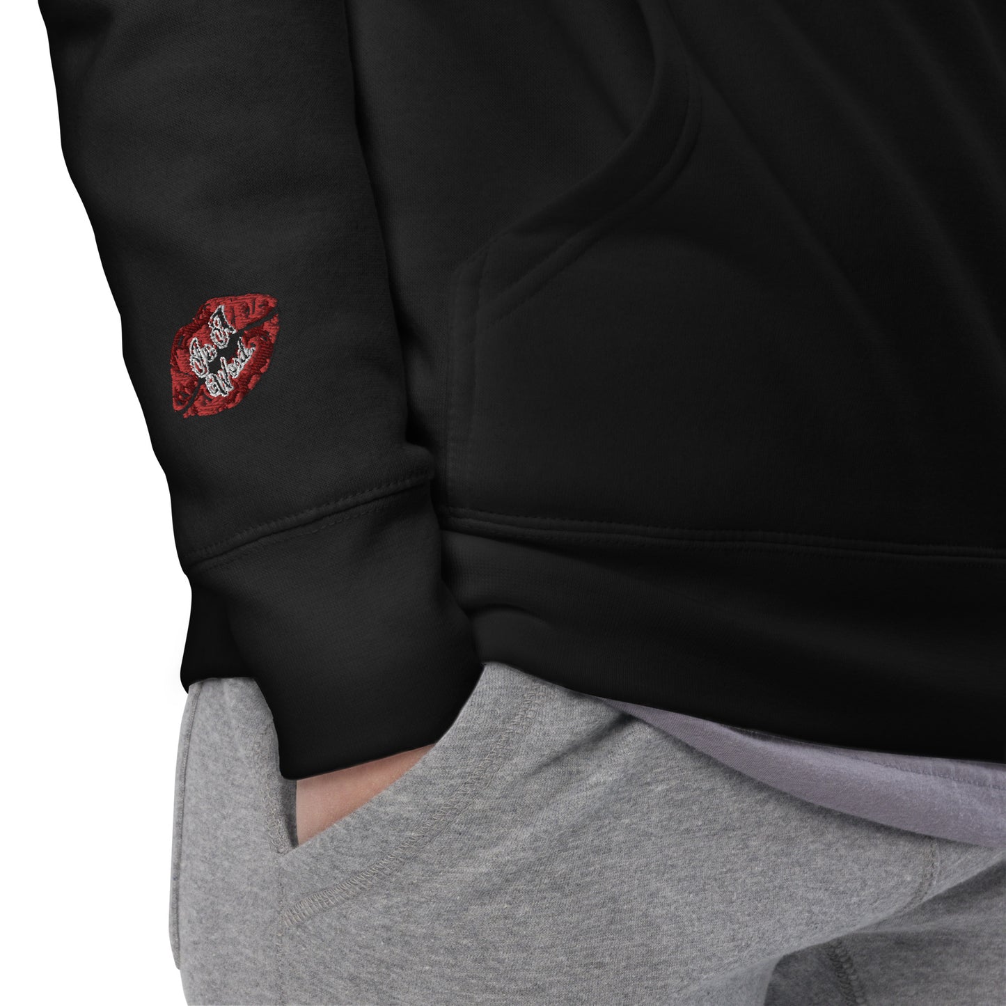 DD Woman #2 (Blue) Embroidered Unisex Premium Hoodie
