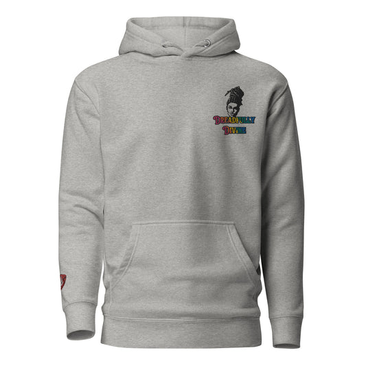 DD Woman #2 (Multi-color) Embroidered Unisex Premium Hoodie