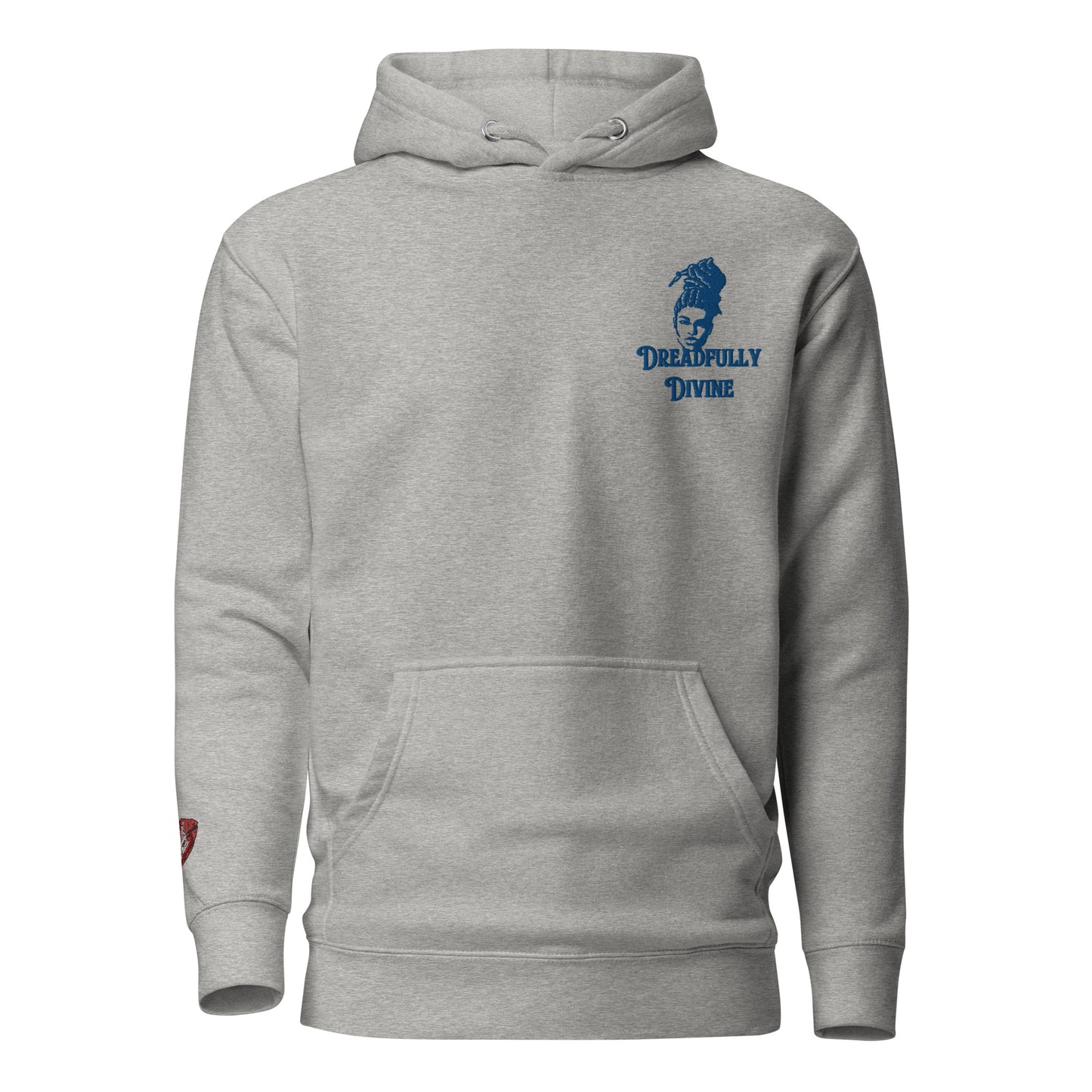 DD Woman #2 (Blue) Embroidered Unisex Premium Hoodie