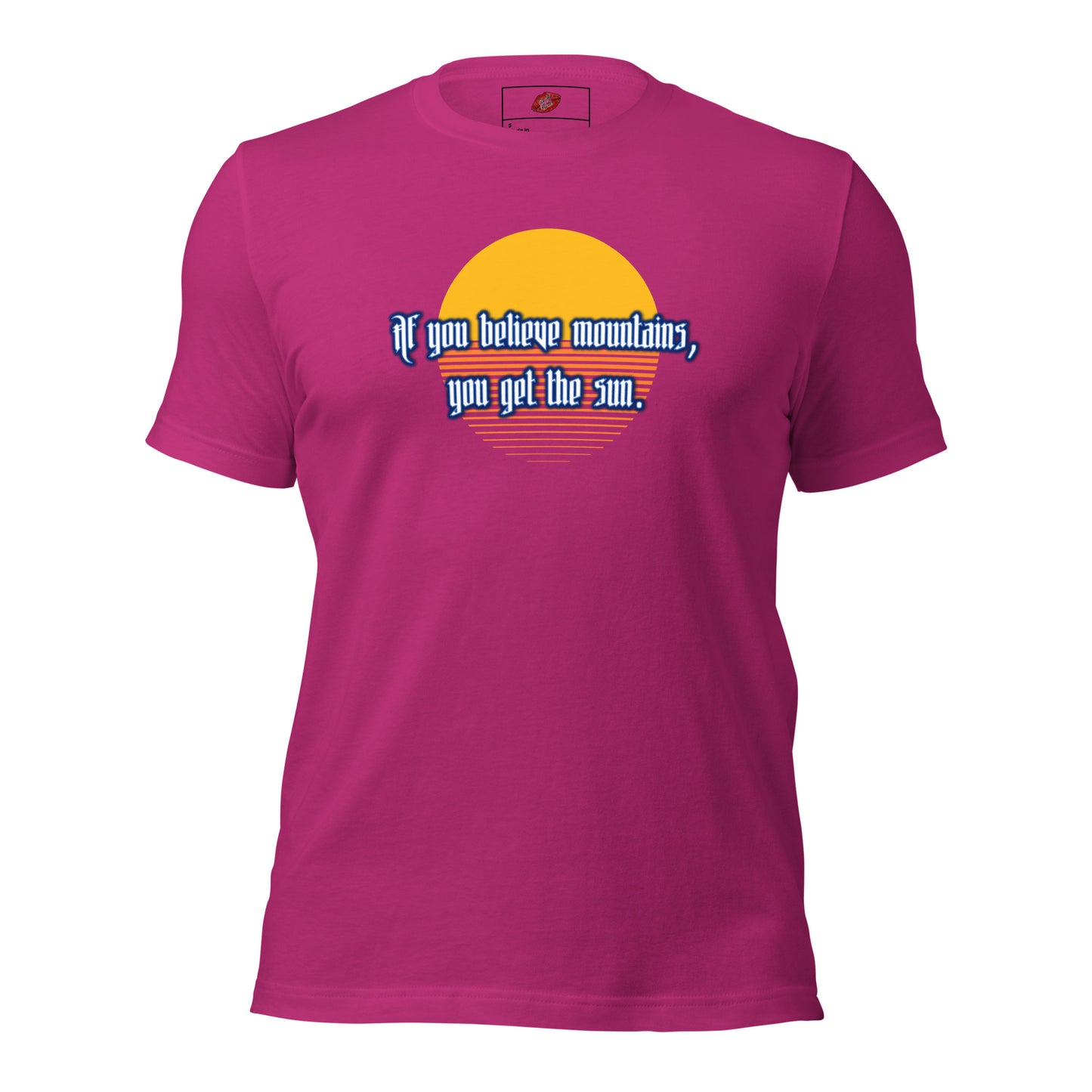 Believe Mountains Unisex Staple T-shirt