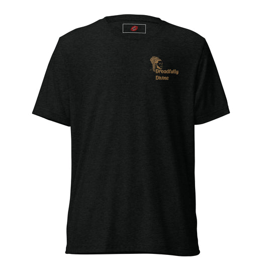 DD Man (Gold) Tri-blend Unisex Short Sleeve T-shirt