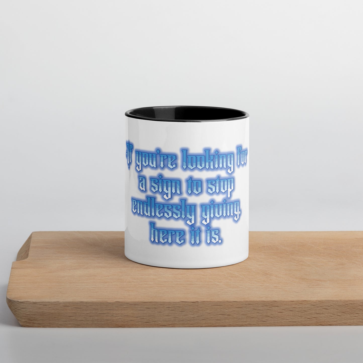 Endless Giving Mug With Color Inside