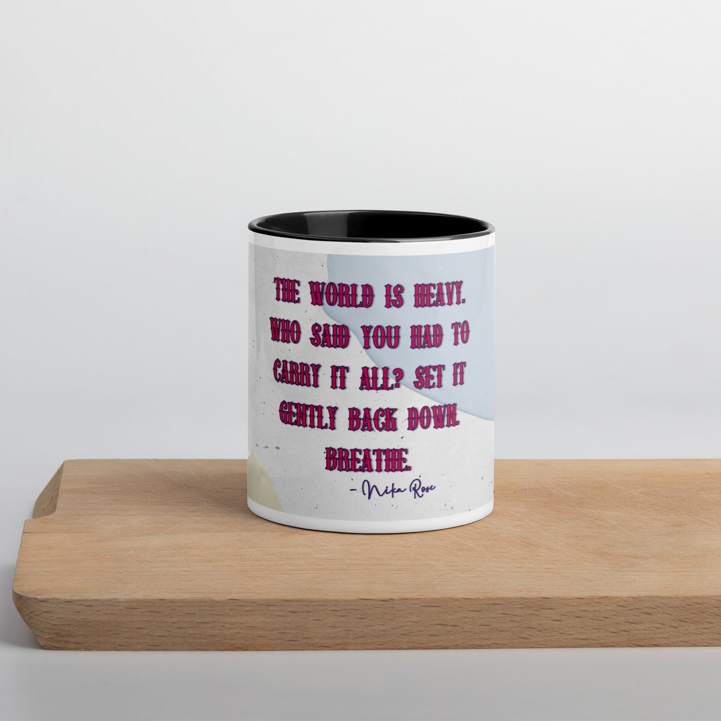 Nika's Prose (2) Mug With Color Inside