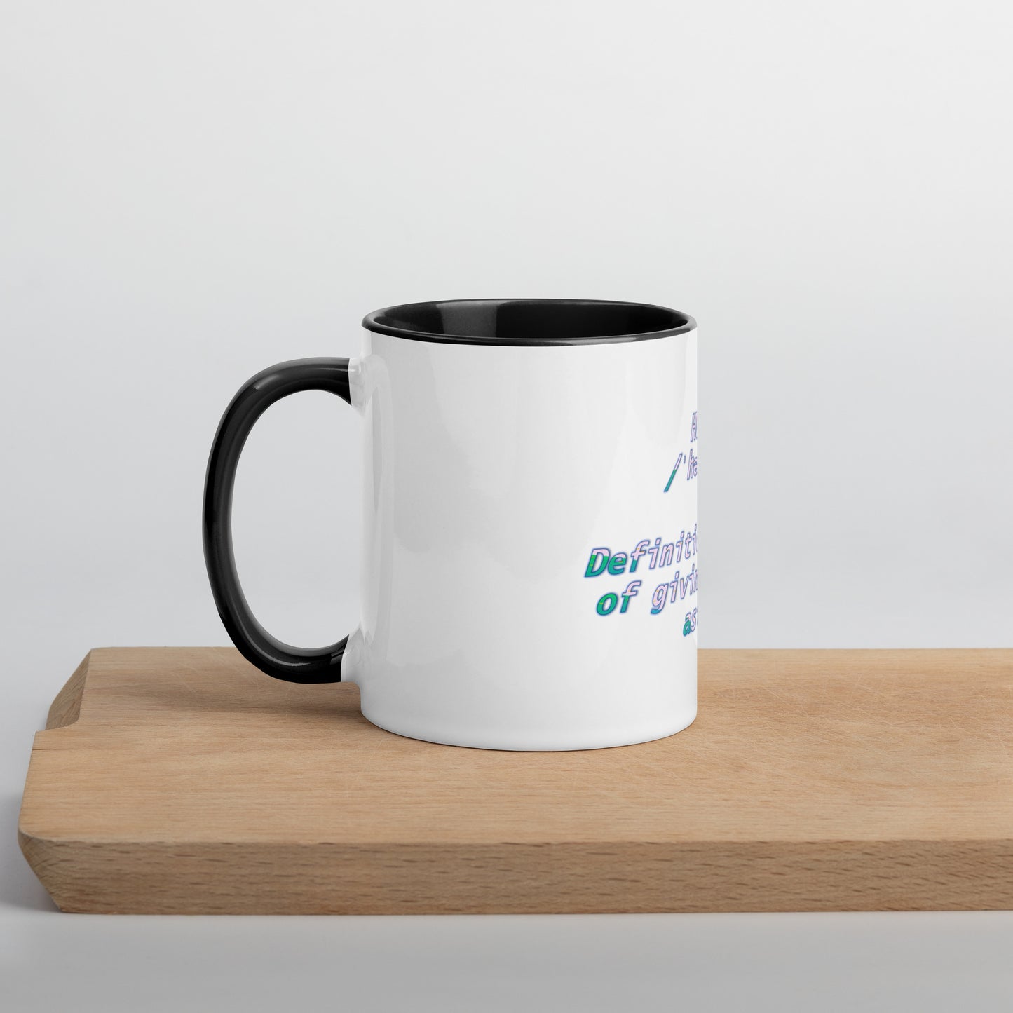 HUstle Mug With Color Inside
