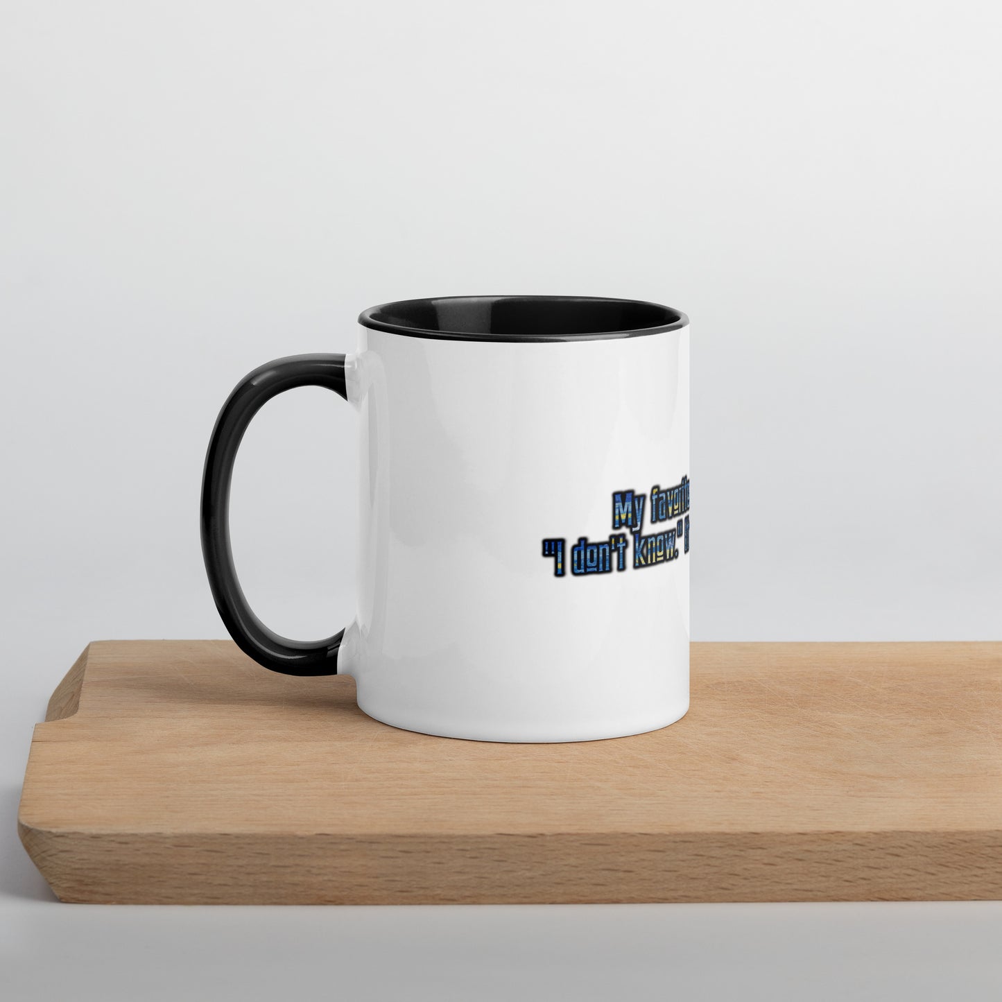 IDK #1 Mug With Color Inside