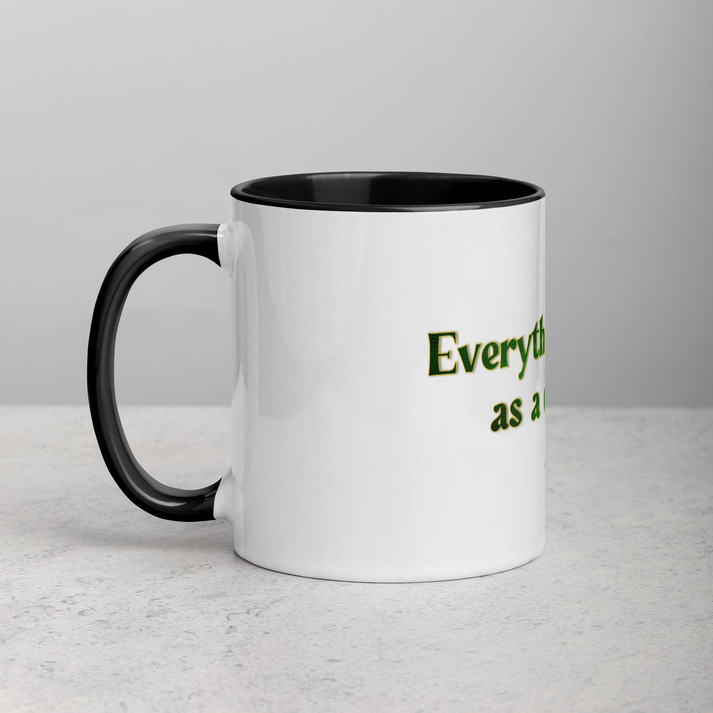 How It Starts Mug With Color Inside