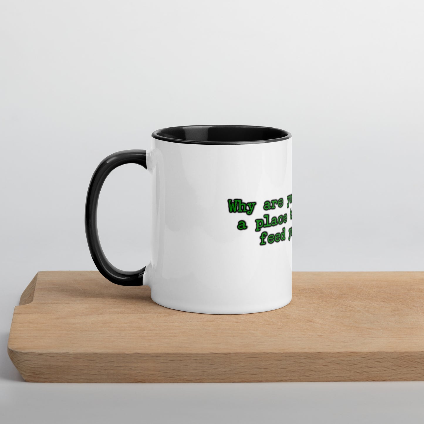 Feed Your Soul Mug With Color Inside
