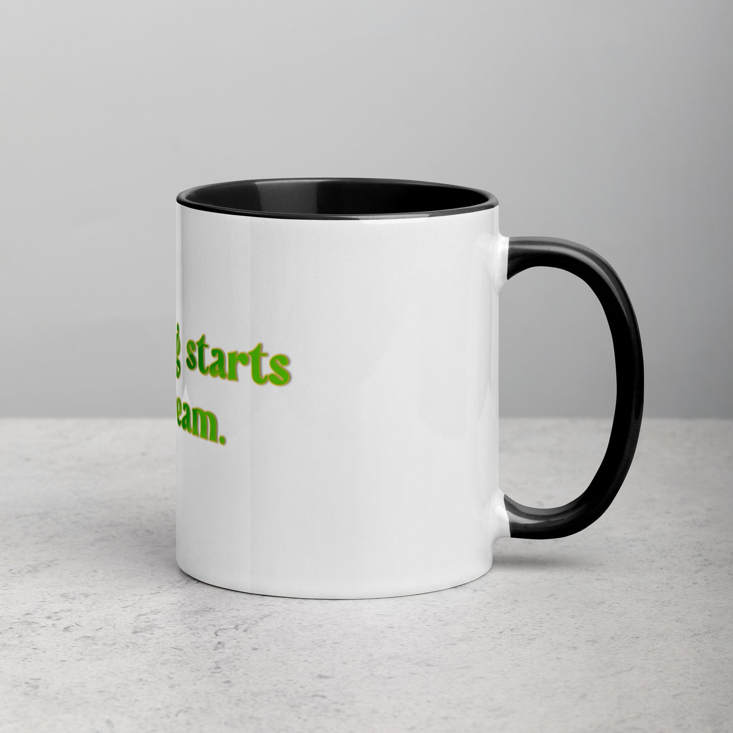 How It Starts Mug With Color Inside