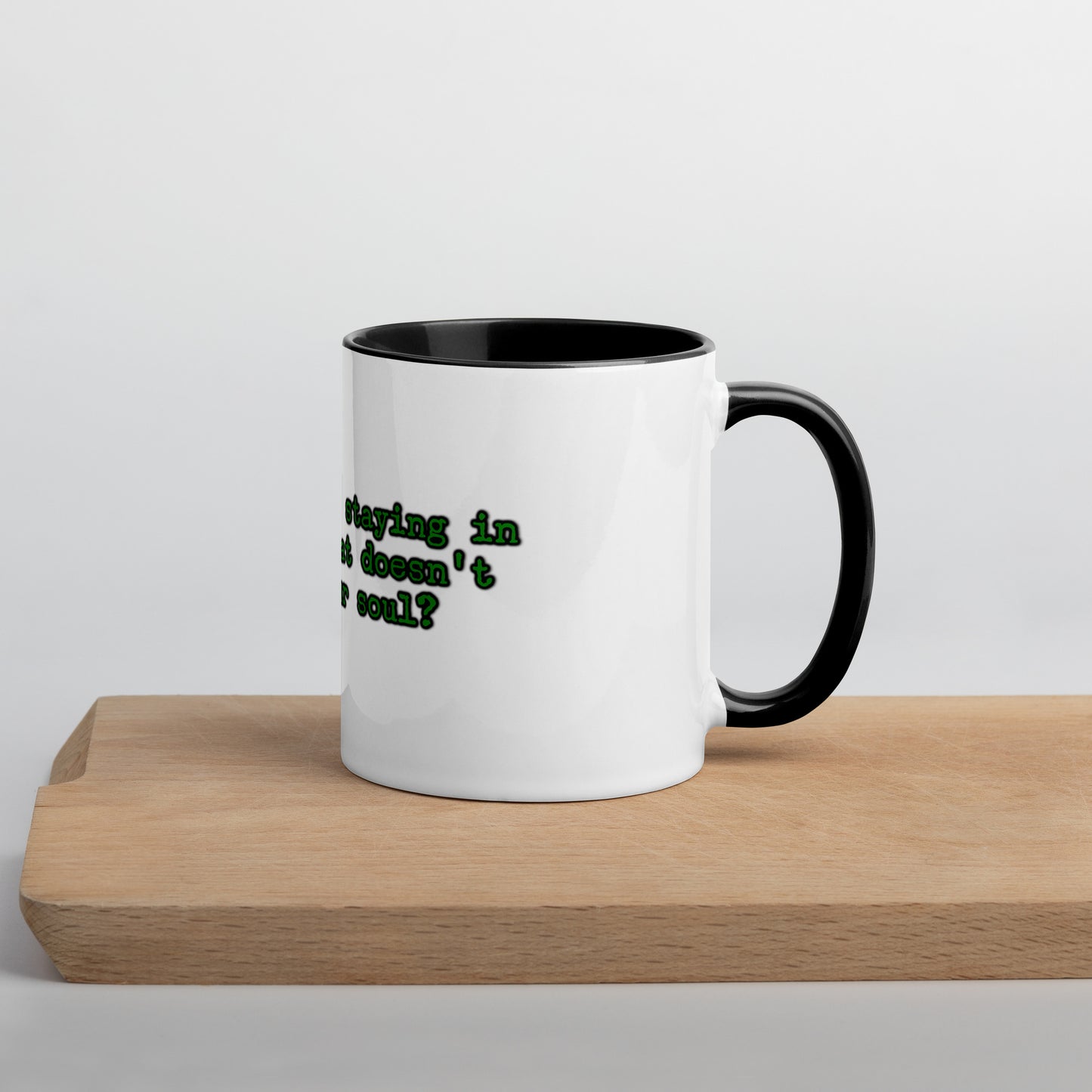 Feed Your Soul Mug With Color Inside