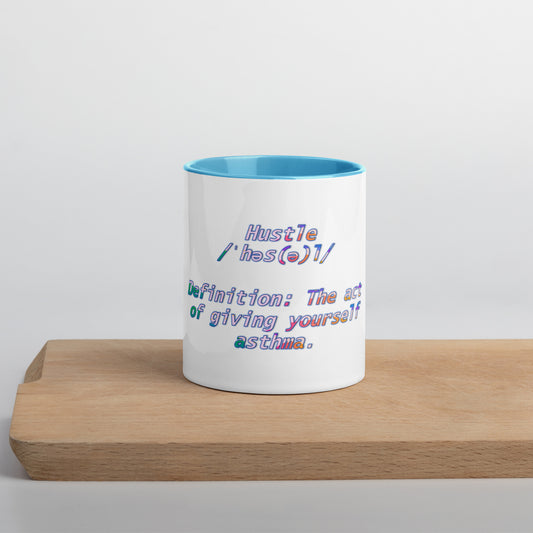 HUstle Mug With Color Inside