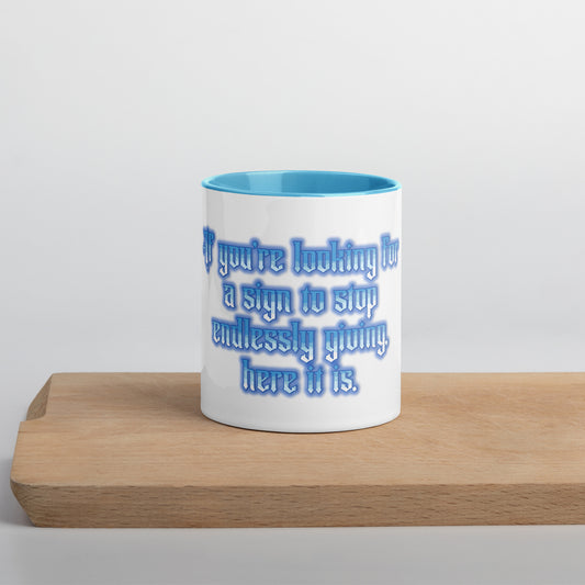 Endless Giving Mug With Color Inside