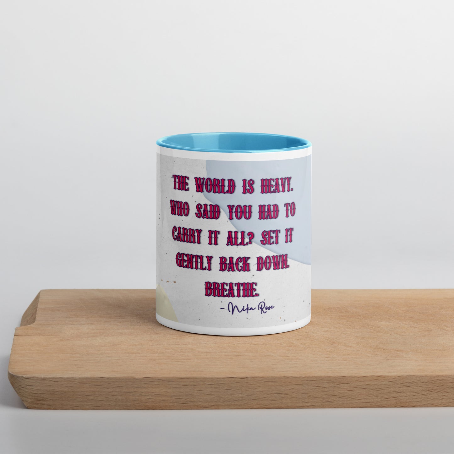 Nika's Prose (2) Mug With Color Inside