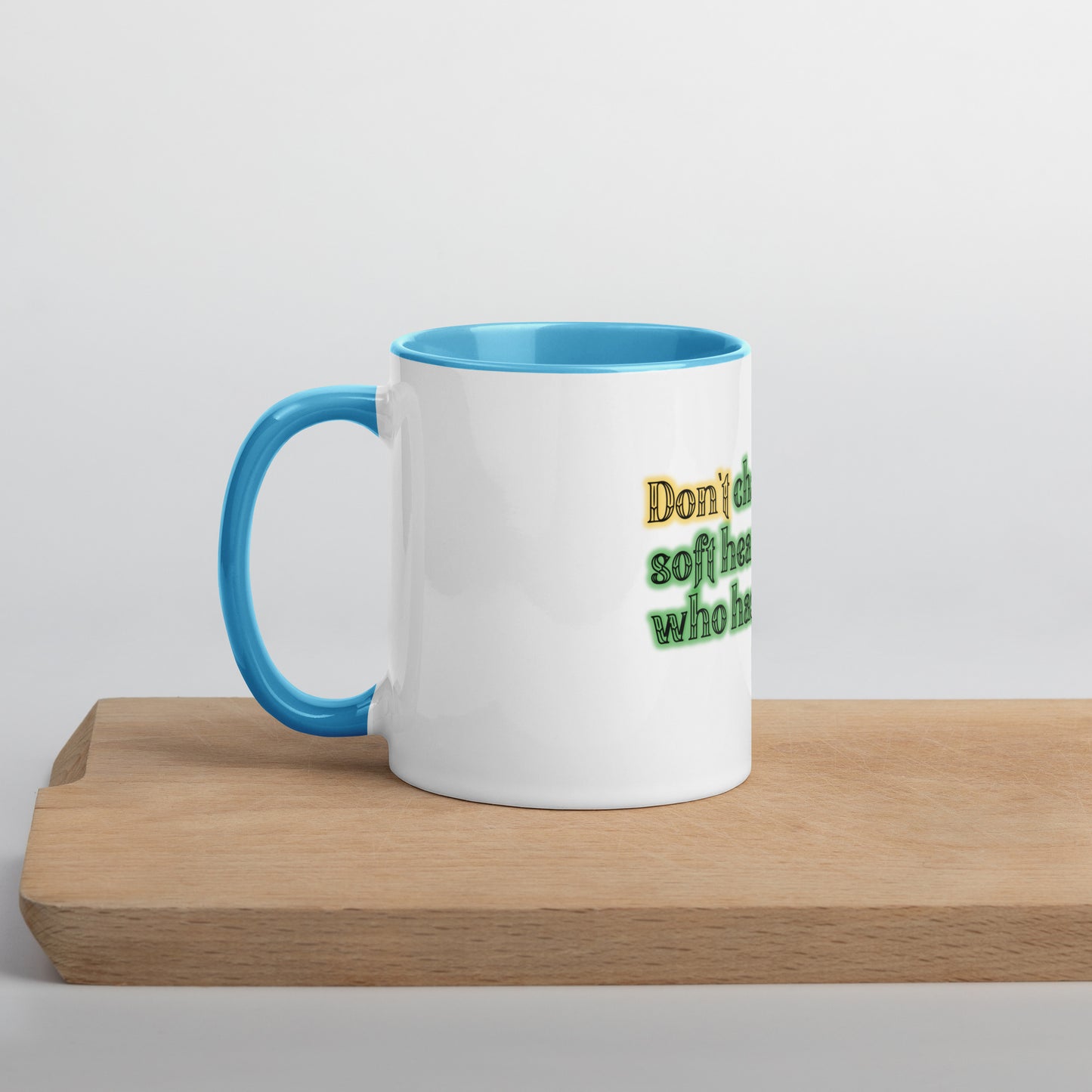 Soft Heart Mug With Color Inside