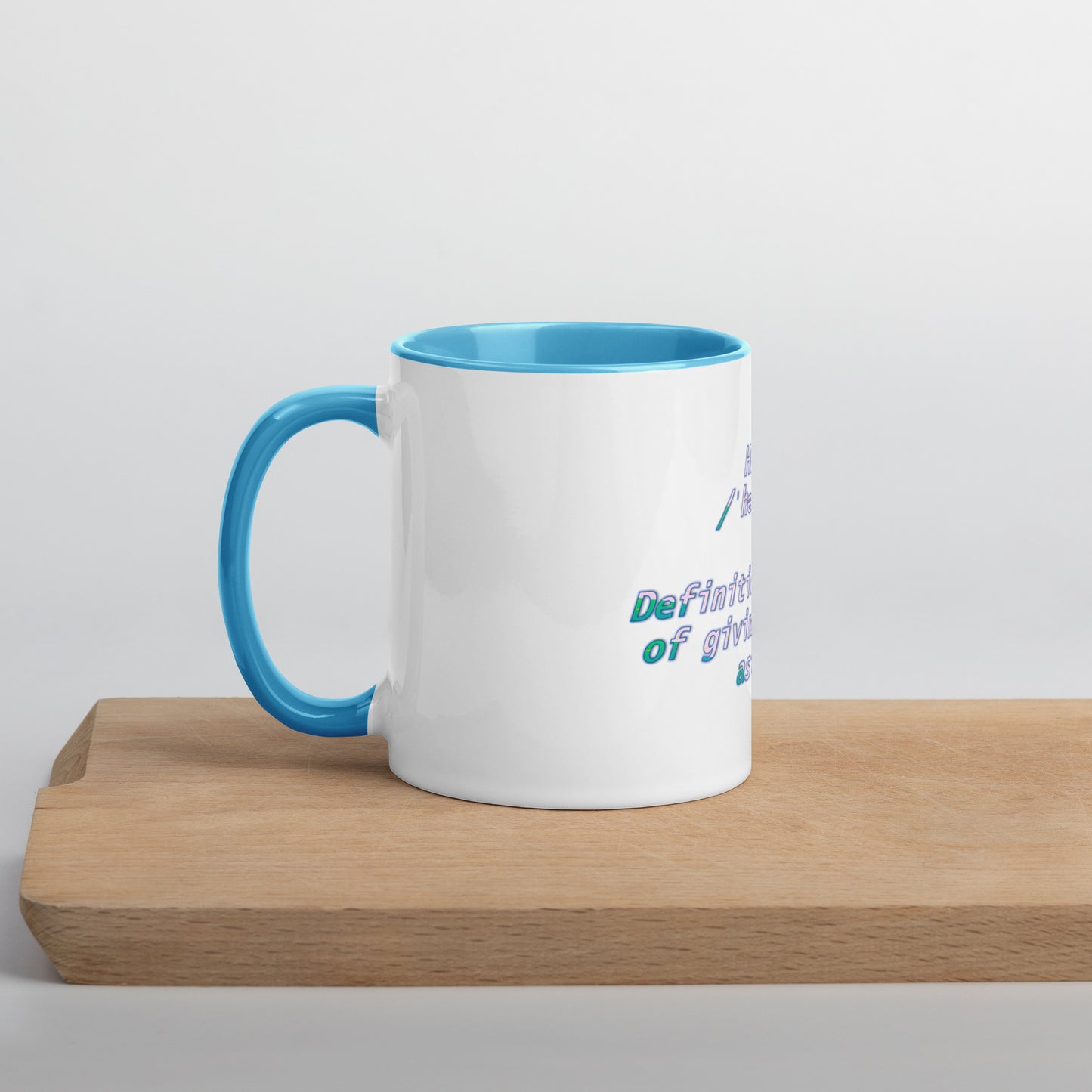 HUstle Mug With Color Inside