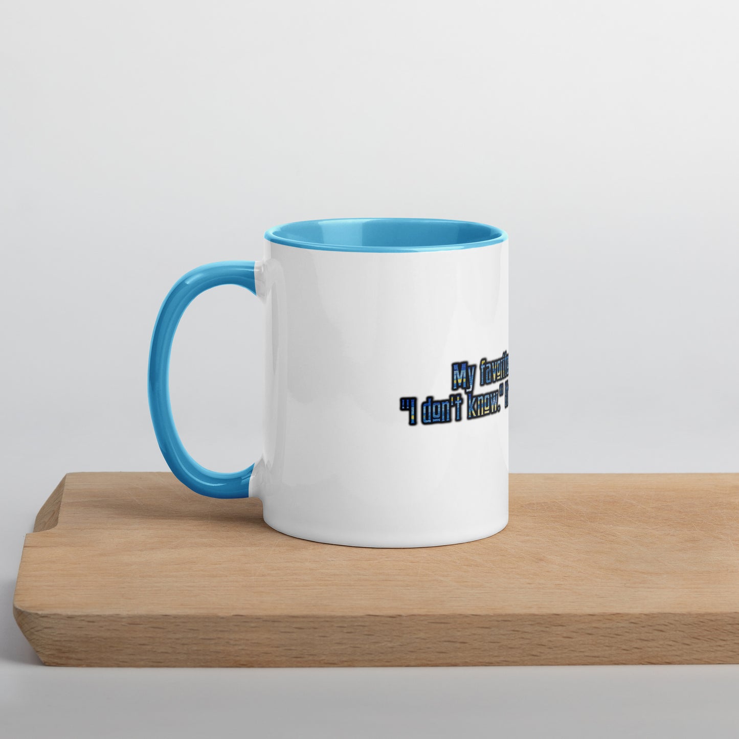 IDK #1 Mug With Color Inside