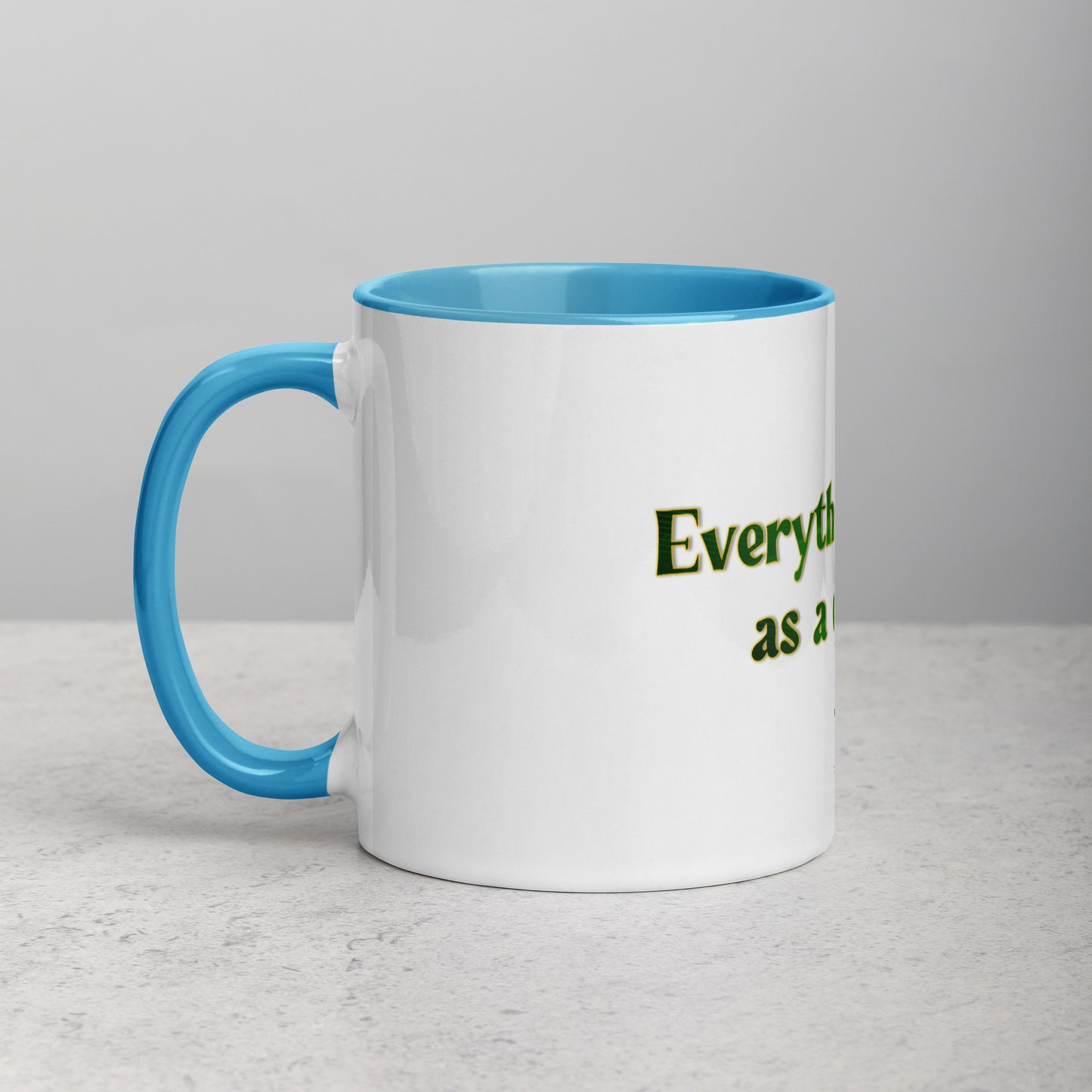 How It Starts Mug With Color Inside