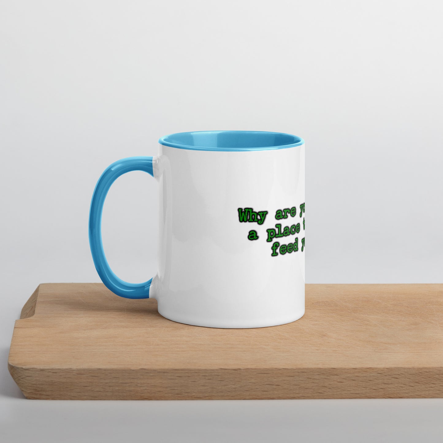 Feed Your Soul Mug With Color Inside
