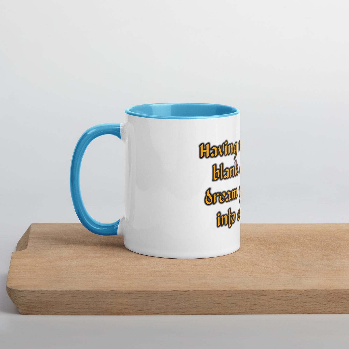 Blank Canvas (Gold) Mug With Color Inside