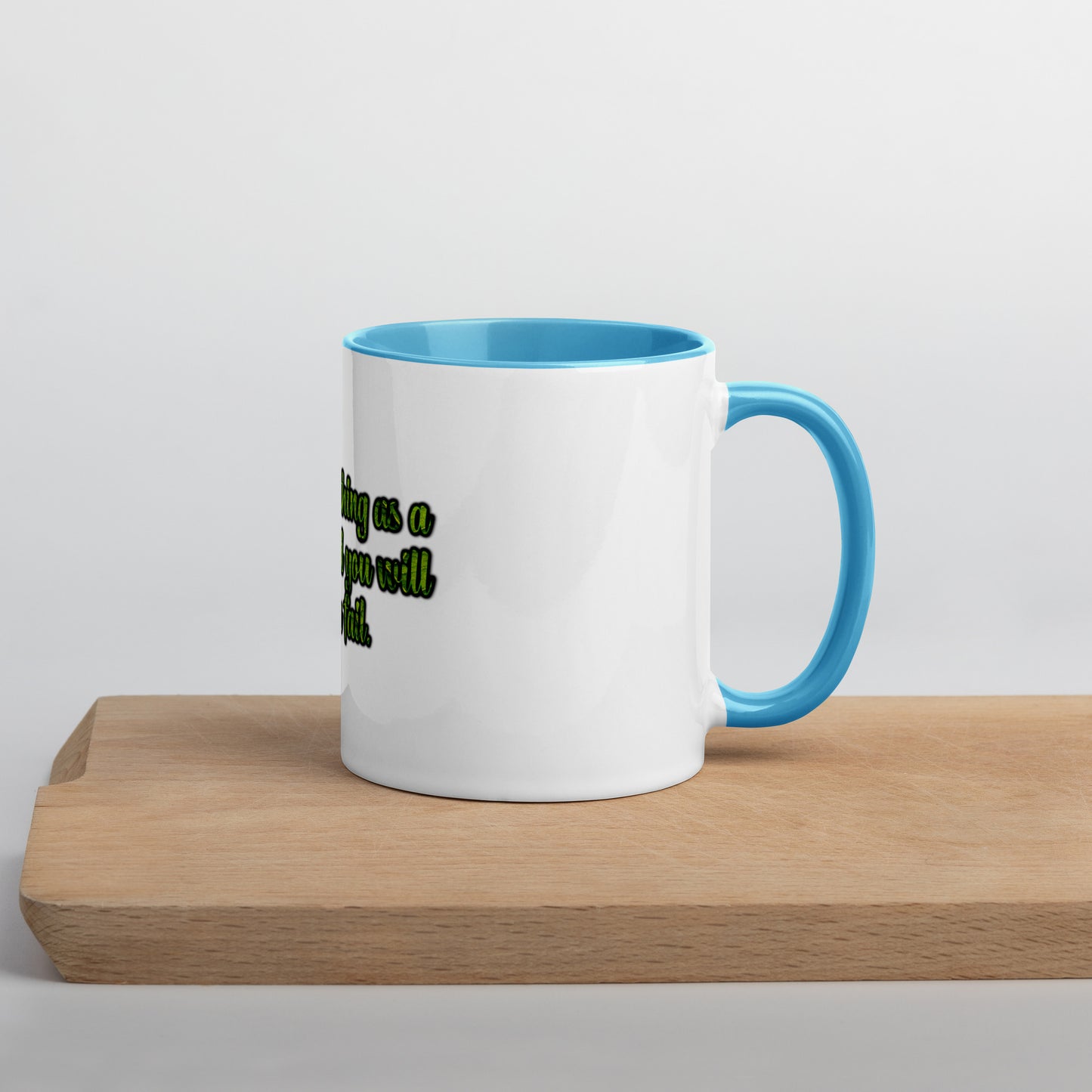 A Lesson #1 Mug With Color Inside