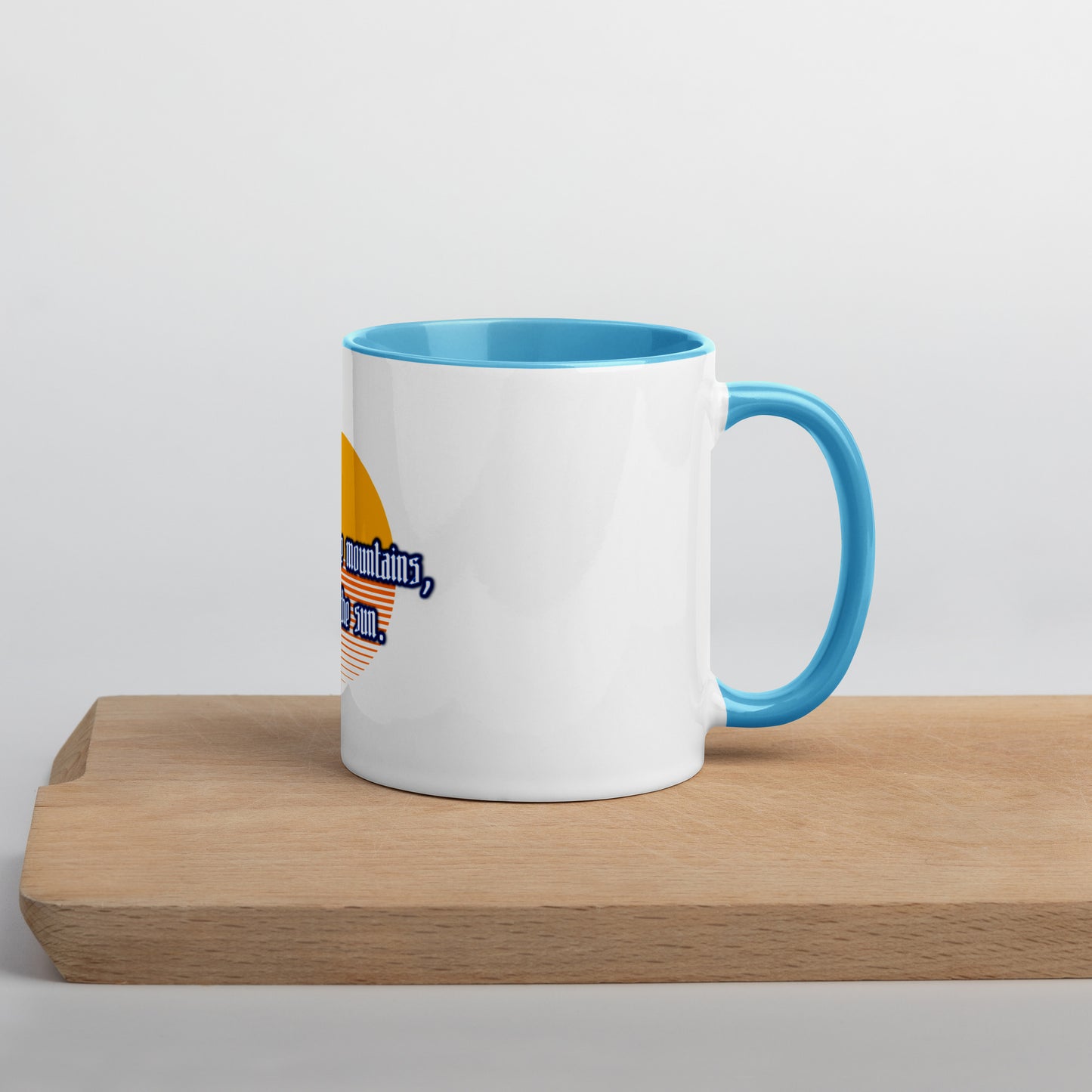 Believe Mountains Mug With Color Inside