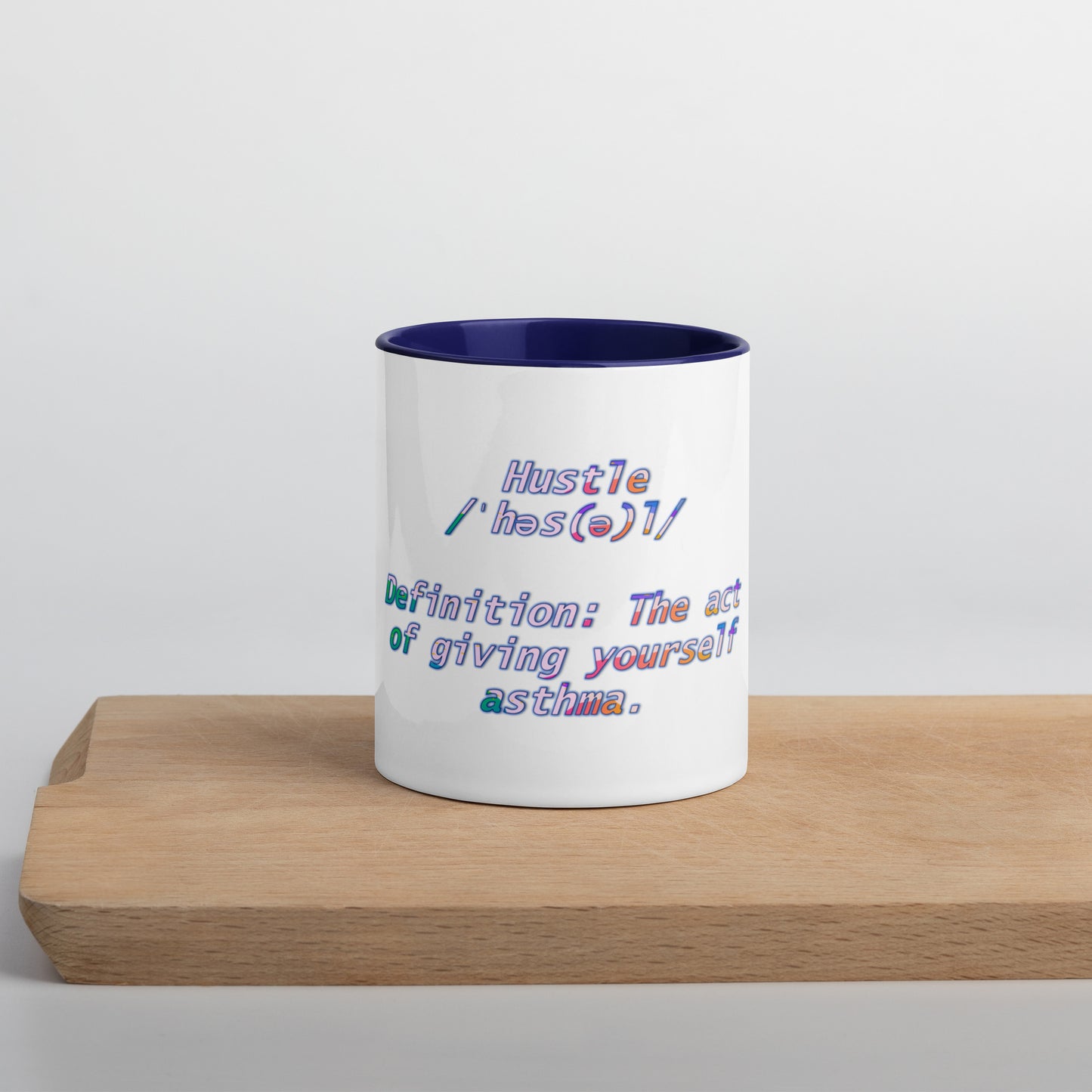 HUstle Mug With Color Inside