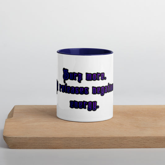 Burp More #1 Mug With Color Inside