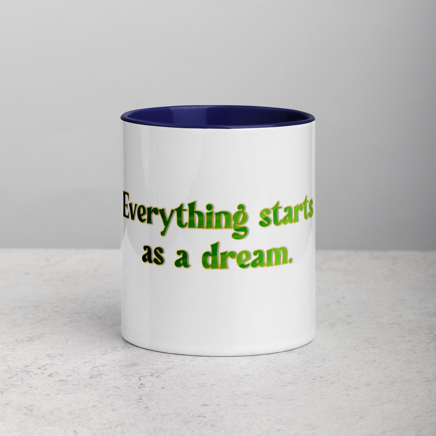 How It Starts Mug With Color Inside