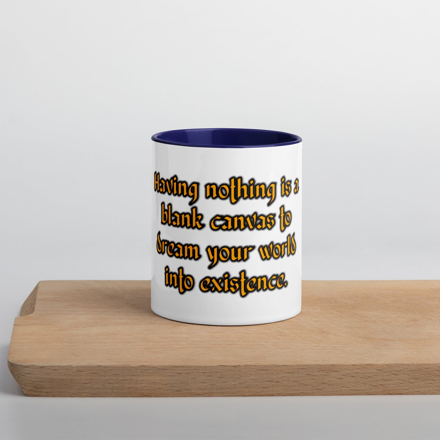 Blank Canvas (Gold) Mug With Color Inside