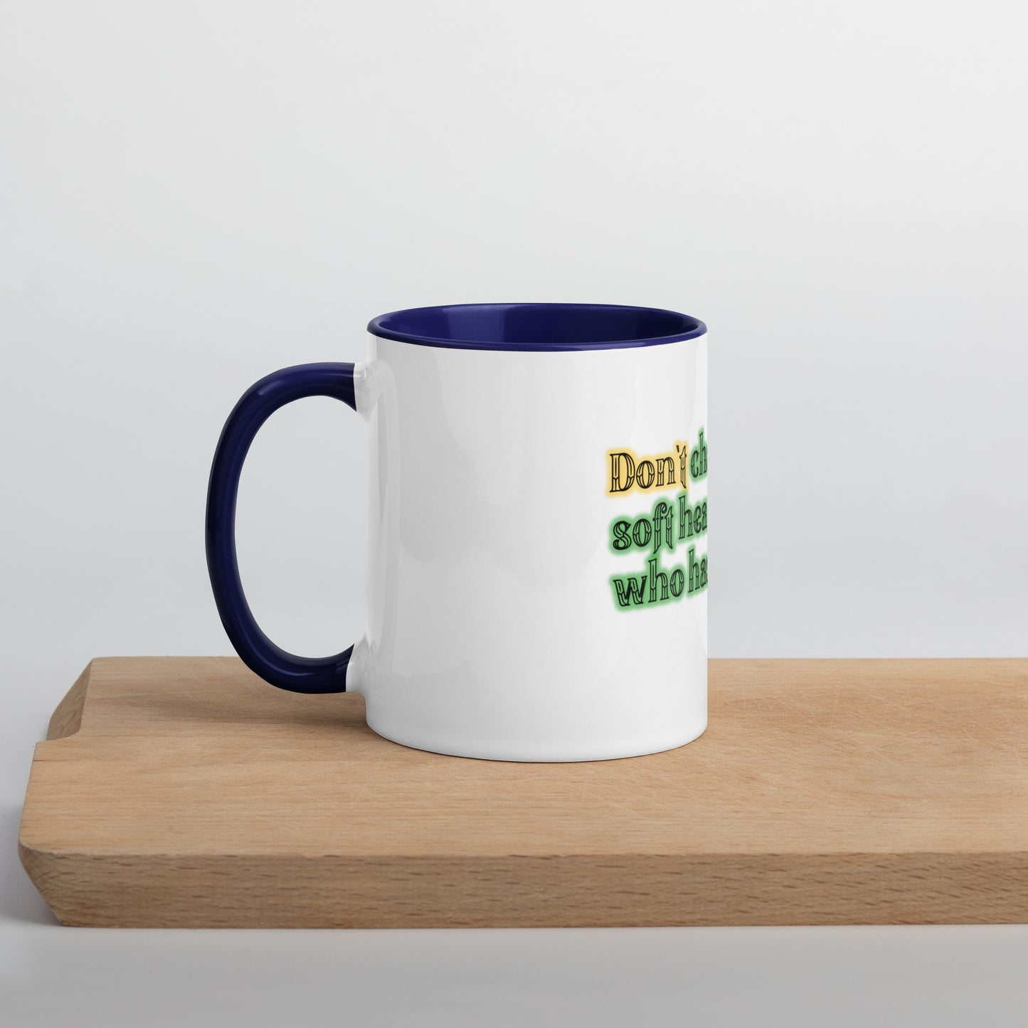 Soft Heart Mug With Color Inside