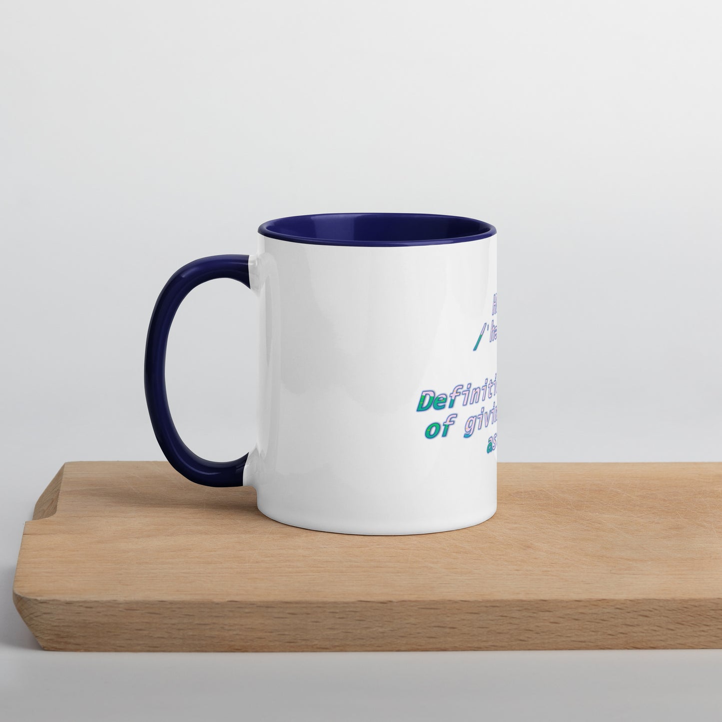 HUstle Mug With Color Inside