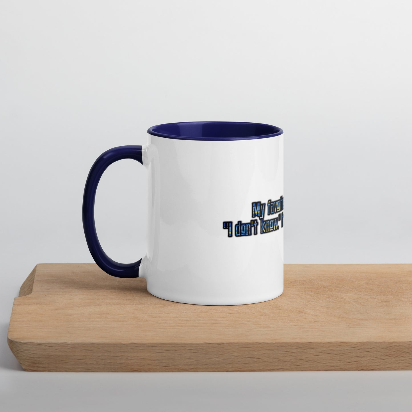 IDK #1 Mug With Color Inside