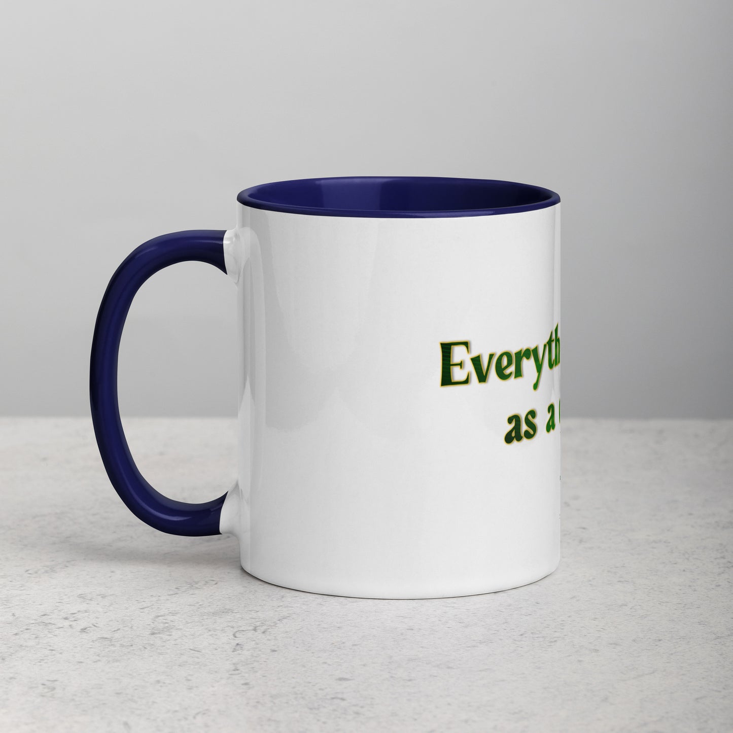How It Starts Mug With Color Inside