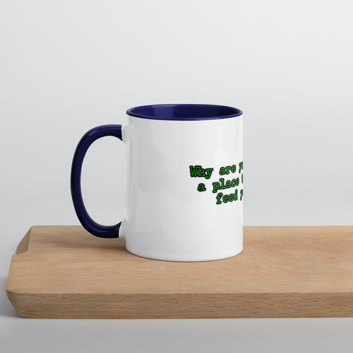 Feed Your Soul Mug With Color Inside