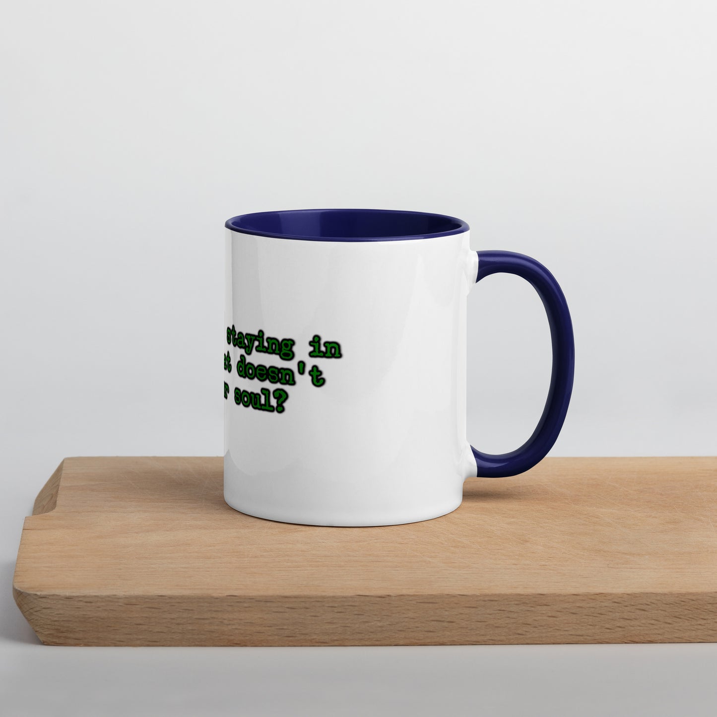 Feed Your Soul Mug With Color Inside