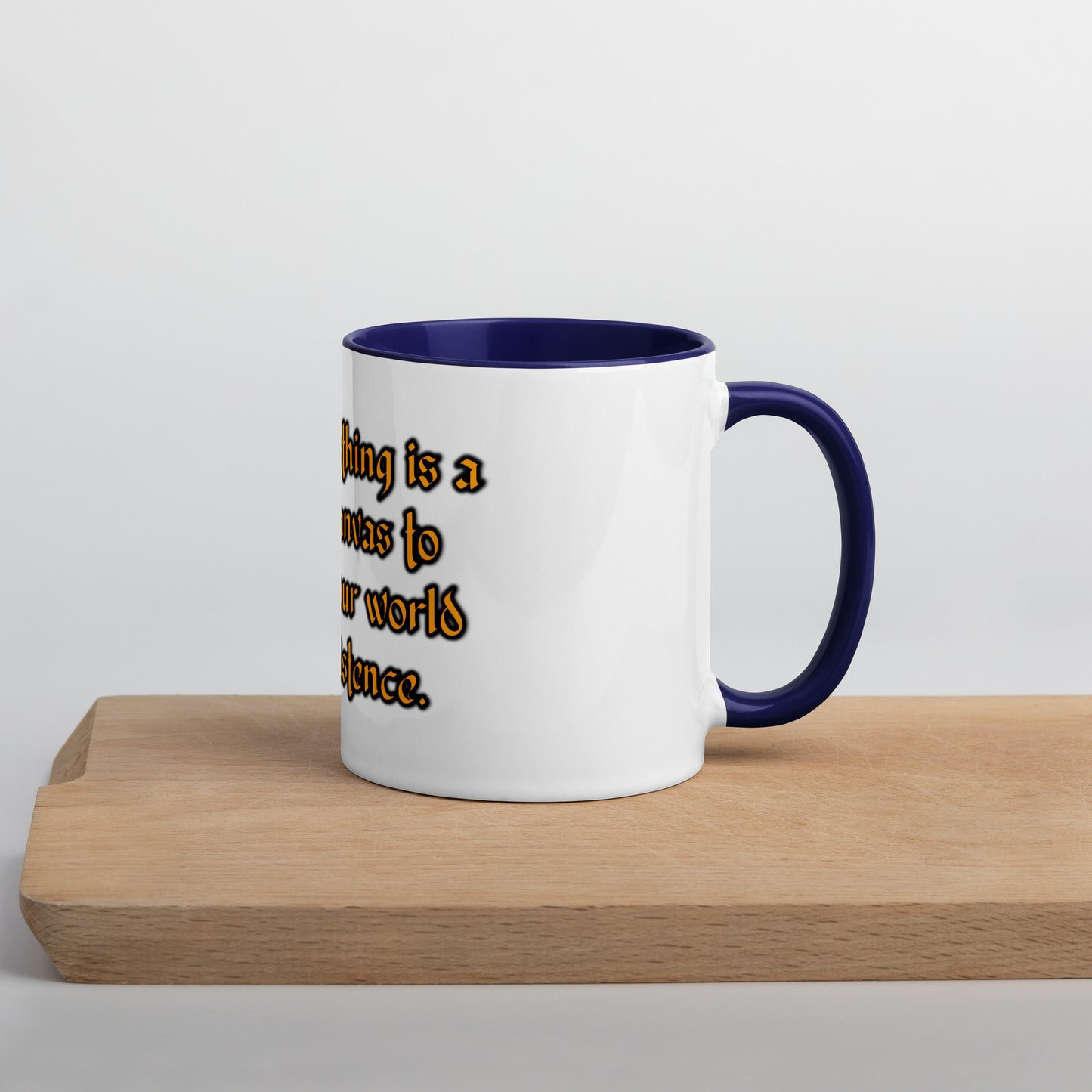 Blank Canvas (Gold) Mug With Color Inside