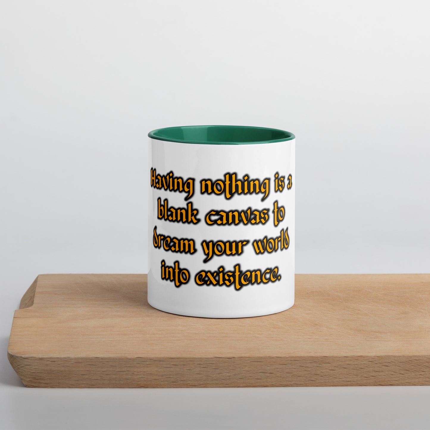 Blank Canvas (Gold) Mug With Color Inside