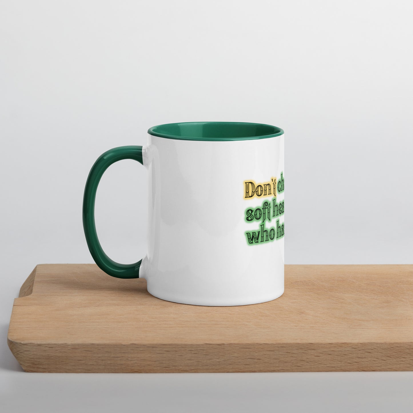 Soft Heart Mug With Color Inside