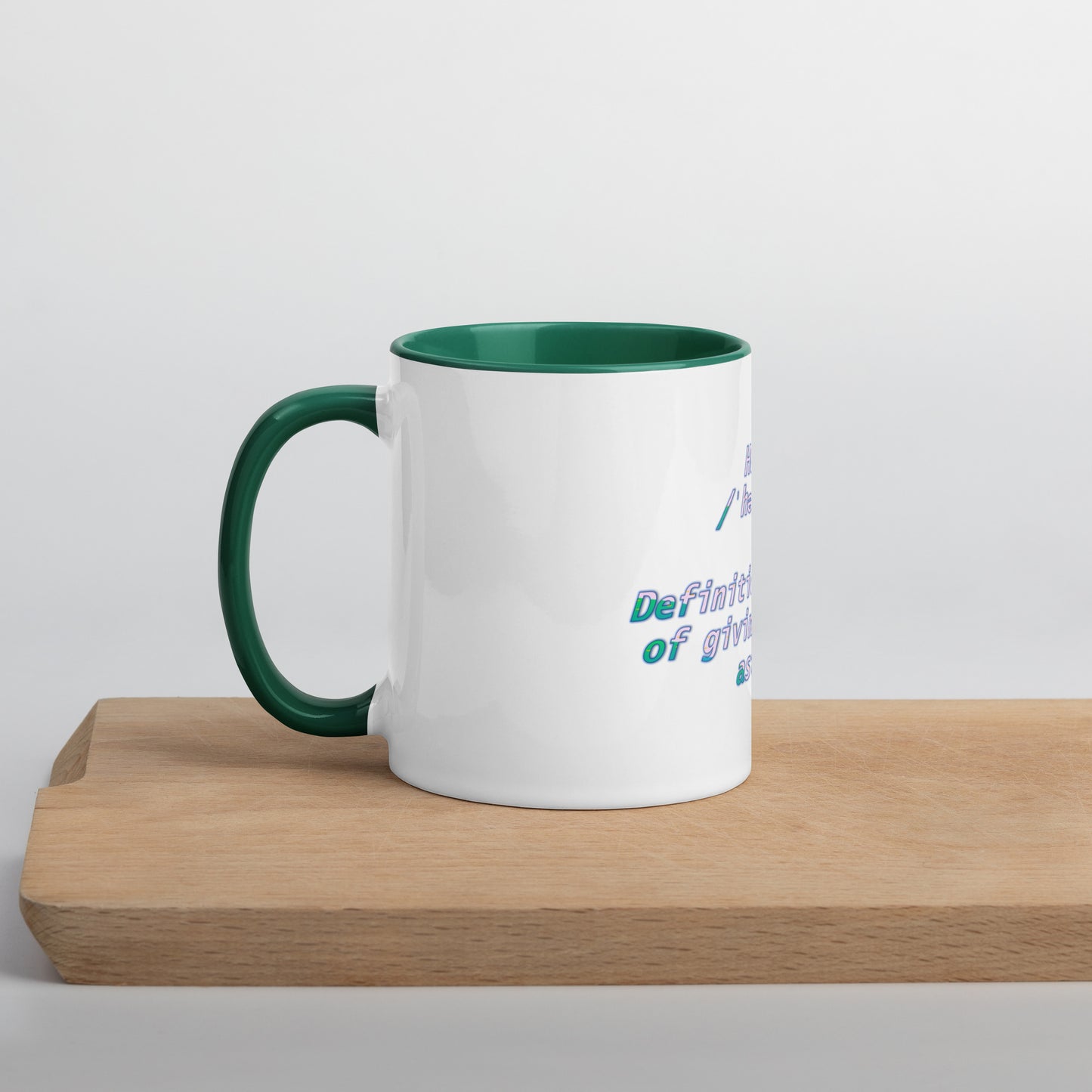 HUstle Mug With Color Inside