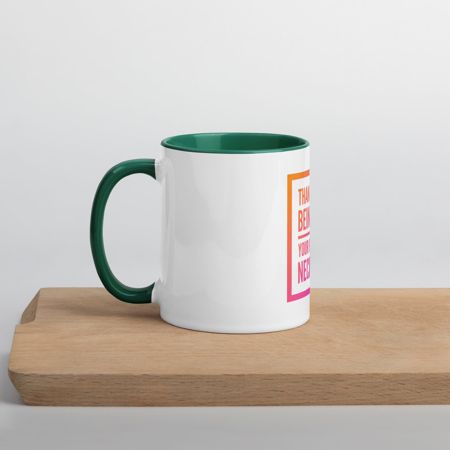 Necessary Presence Mug With Color Inside