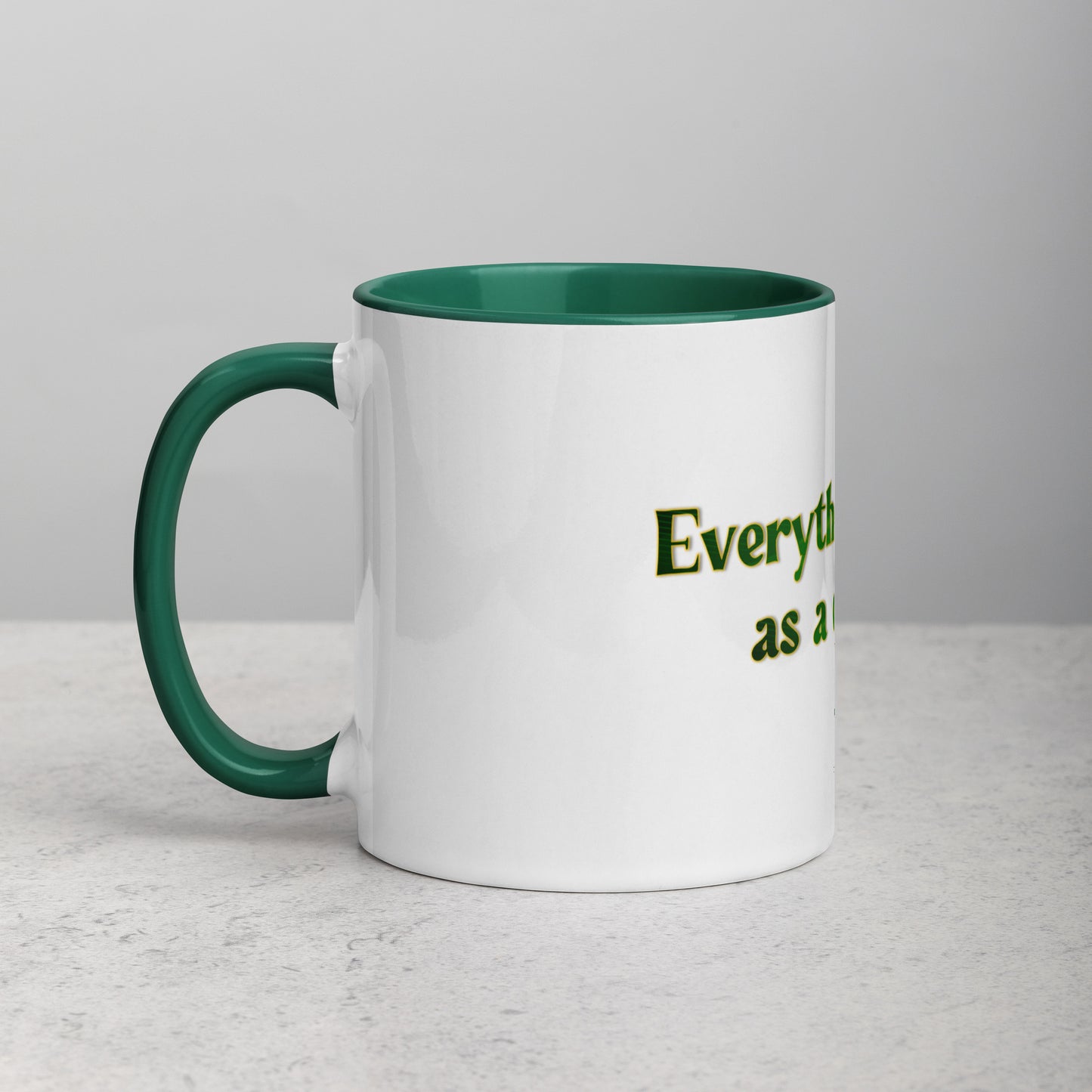 How It Starts Mug With Color Inside