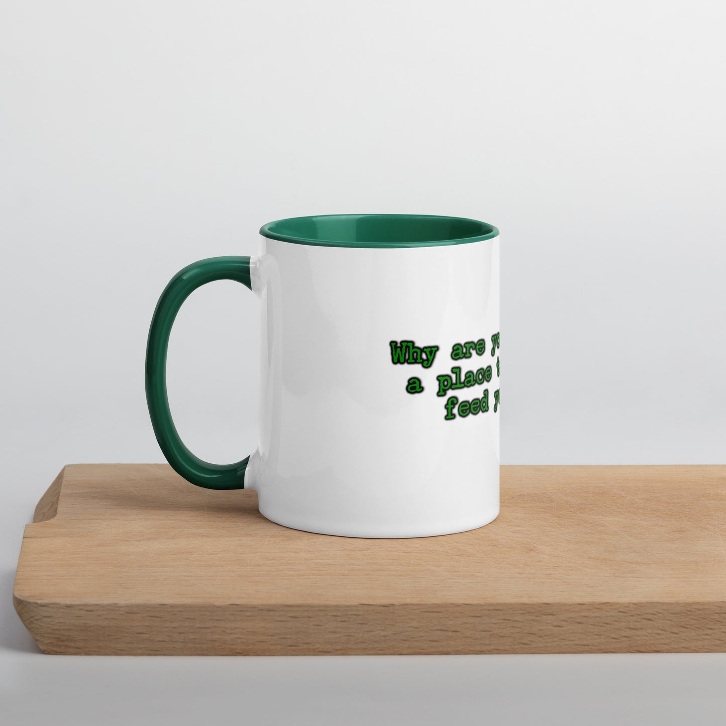Feed Your Soul Mug With Color Inside